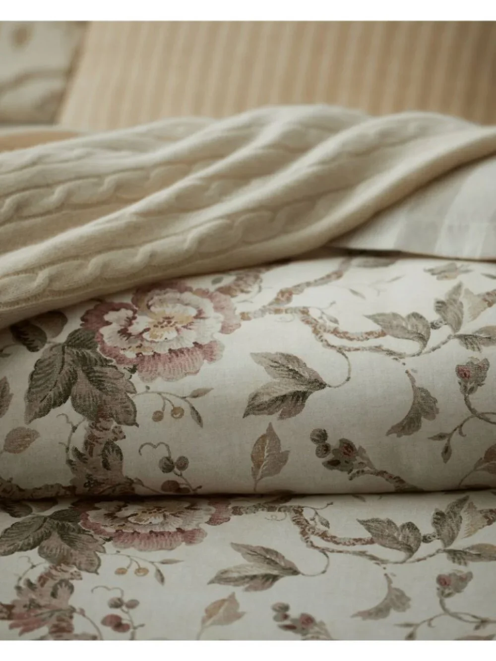 NWT Ralph Lauren Elsie Duvet Cover True Cream Size King